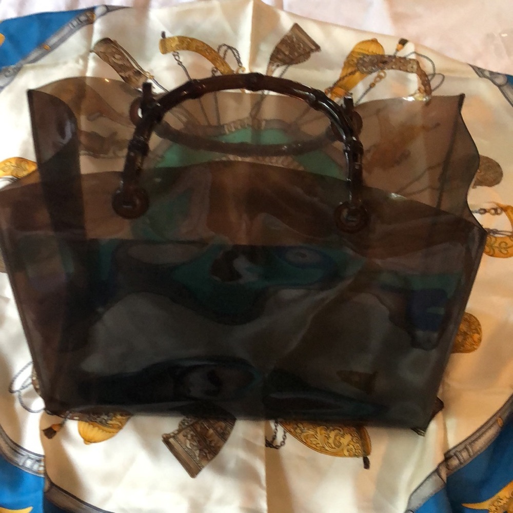 ❤️ Gucci Rare Vintage plastic totes bag - Picture 6 of 17